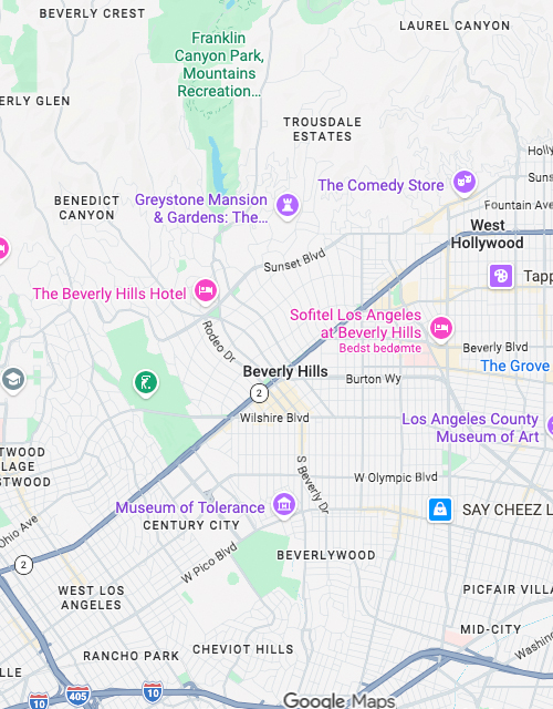Map showing Avira Health Clinic location